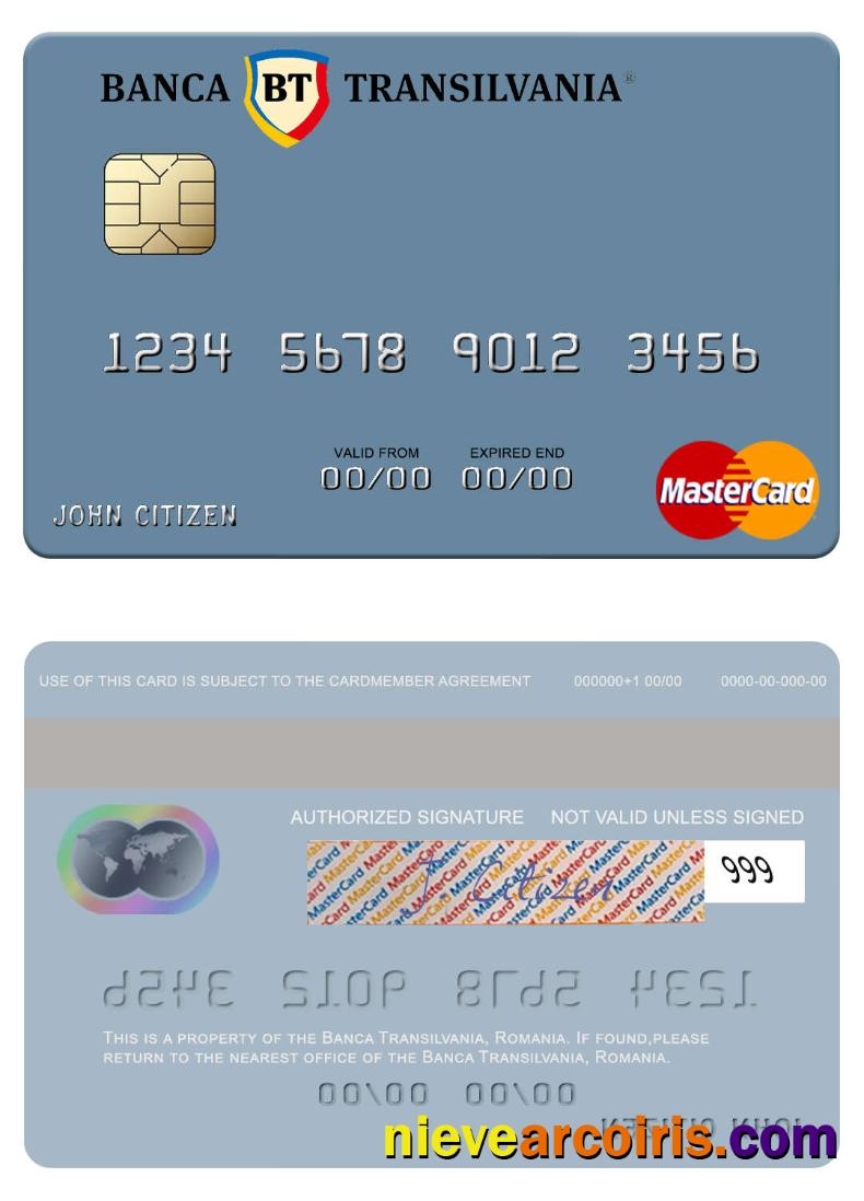 Romania Banca Transilvania mastercard